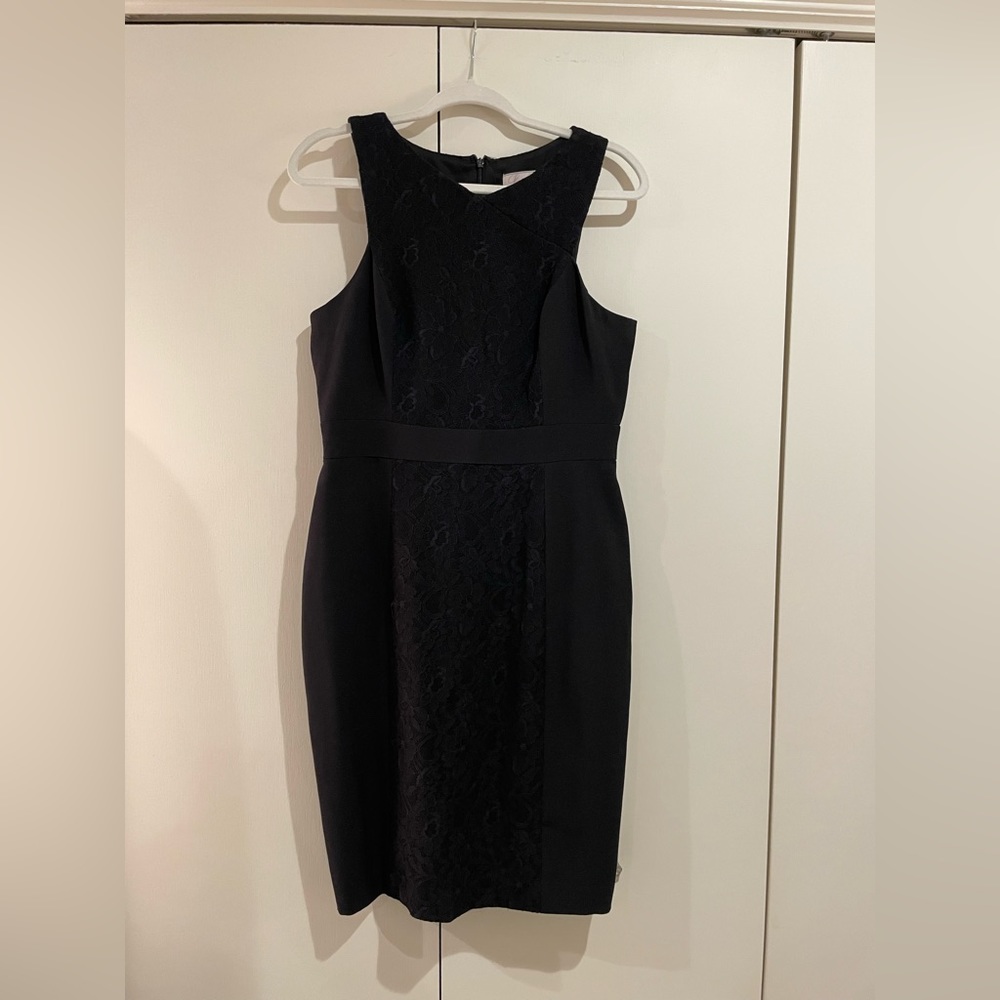 Black pencil dress.